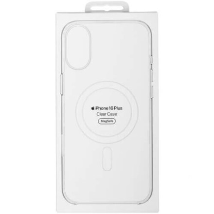 Чехол накладка для iPhone 16 Plus Clear Case MagSafe (прозрачный)