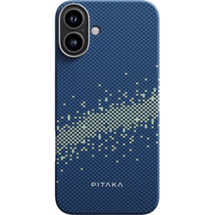 Чехол для iPhone 16 Pitaka StarPeak Tactile Woven case (Milky Way Galaxy)