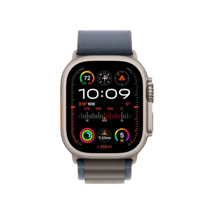 Часы Apple Watch Ultra 2 GPS + Cellular, 49 мм ремешок Alpine (синий), размер M