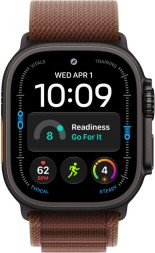 Apple Watch Ultra 4, GPS+Cellular, 49 mm, Alpine Loop (титановый черный/бургунди), размер M
