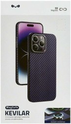 Чехол для iPhone 14 Pro Keephone Magsafe Kevlar (фиолетовый)