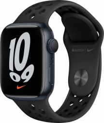 Часы Apple Watch Nike Series 7 45 мм (черный)