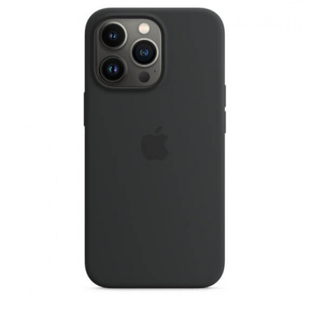 Чехол силиконовый для iPhone 13 Pro Max Apple MagSafe (темная ночь)